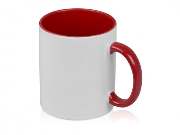 Кружка для сублимации Sublime Color, белый/красный 