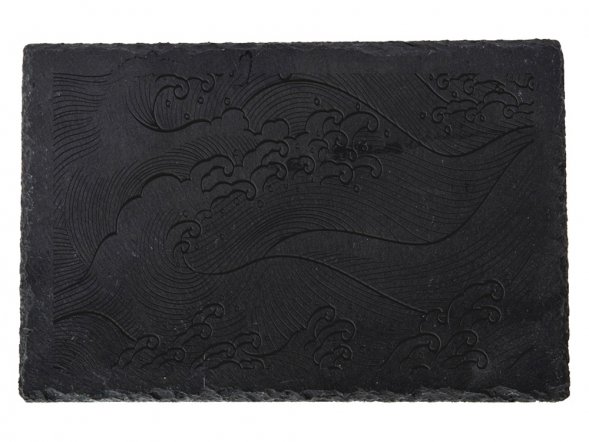 Прямоугольная доска Toscana для закусок, сланцевая 30х20 см 