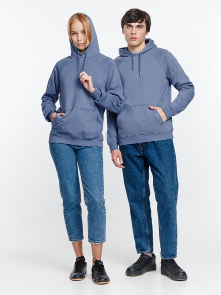 Толстовка унисекс Stellar, синяя 