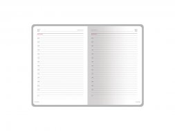 Ежедневник недатированный А5 Sidney Nebraska, бордовый (золотой обрез, золотые уголки)