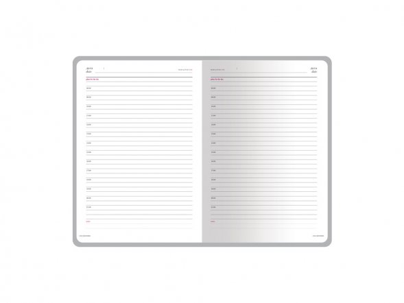 Ежедневник недатированный А5 Sidney Nebraska, бордовый (золотой обрез, золотые уголки) 