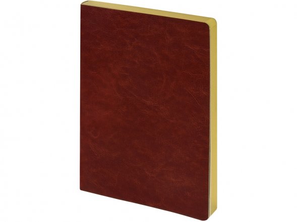 Ежедневник недатированный А5 Megapolis Nebraska Flex, коричневый с золотым обрезом 