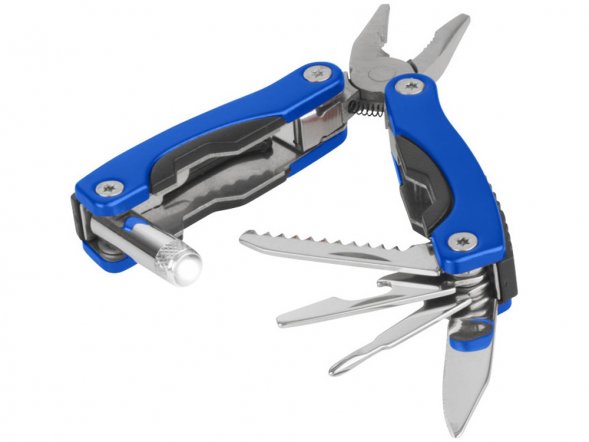 Мультитул Amass со светодиодным фонариком - Синий 