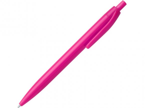 Ручка пластиковая шариковая STIX, синие чернила, фуксия 