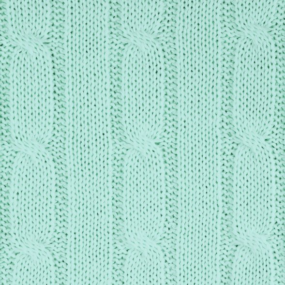 Плед Fado вязаный, аква (без подарочной коробки) 