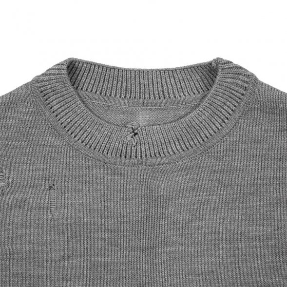 Джемпер оверсайз унисекс Grunge, серый 