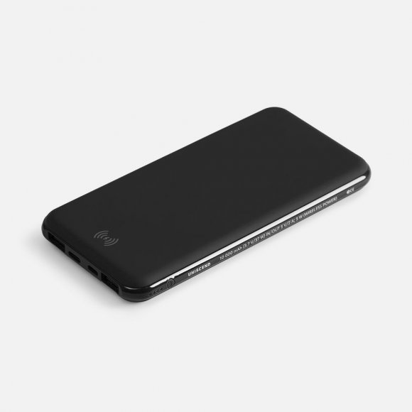 Аккумулятор с беспроводной зарядкой All Day Wireless, 10000 мАч, черный 