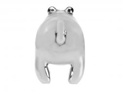 Часы Медведь, серебристый