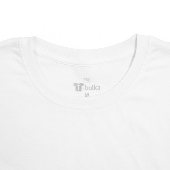 Футболка унисекс T-bolka 140, белая 