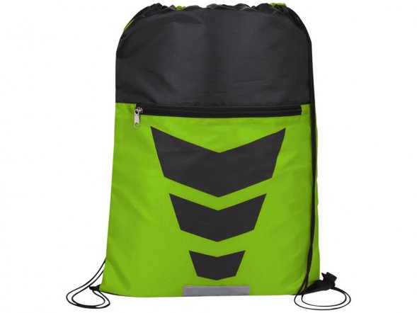 Рюкзак на шнурке Courtside, лайм/черный 