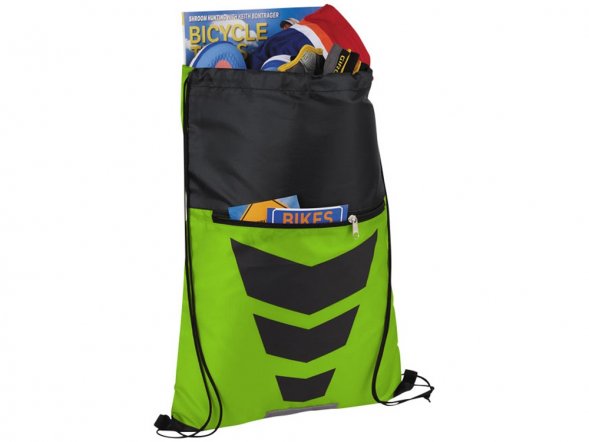 Рюкзак на шнурке Courtside, лайм/черный 