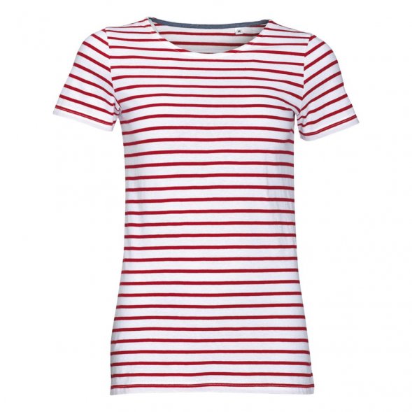 Футболка Miles Women белая с красным 