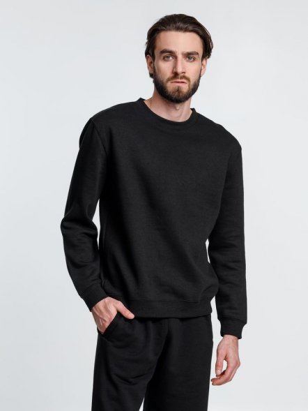 Свитшот унисекс Delta, черный 