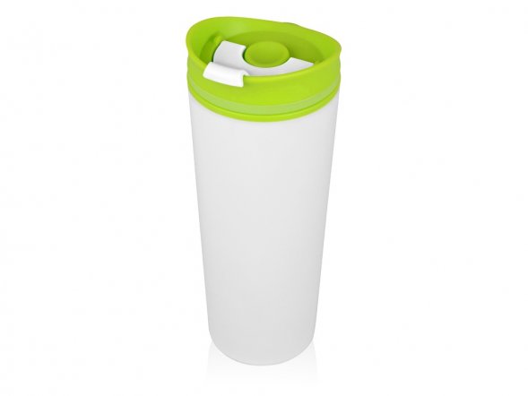 Термокружка Brite 500мл, белый/зеленое яблоко 
