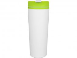 Термокружка Brite 500мл, белый/зеленое яблоко