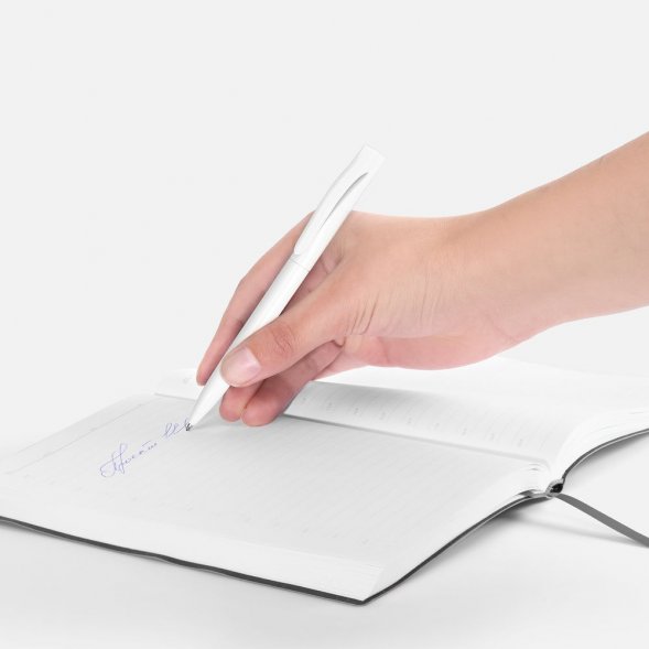 Ручка шариковая Pin, белая 