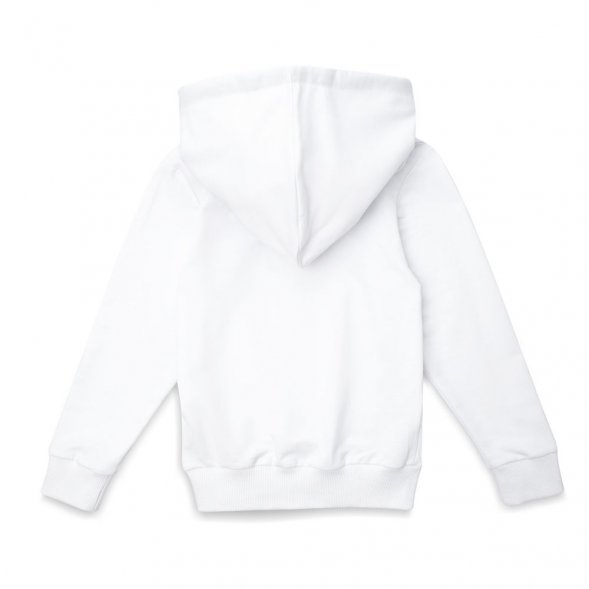 Толстовка с капюшоном детская Kirenga Kids, белая 