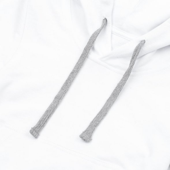 Толстовка с капюшоном детская Kirenga Kids, белая 