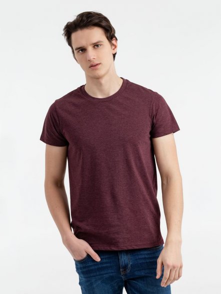 Футболка мужская Regent Fit 150, бордовый меланж 