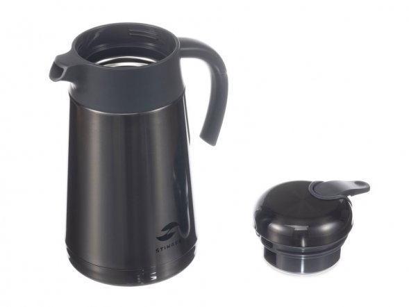 Термокофейник Stinger, 1,6 л, нержавеющая сталь, чёрный, 18 x 13,6 x 25,9 см 