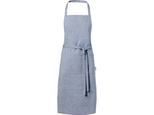 Pheebs 200 g/m2 recycled cotton apron, синий 