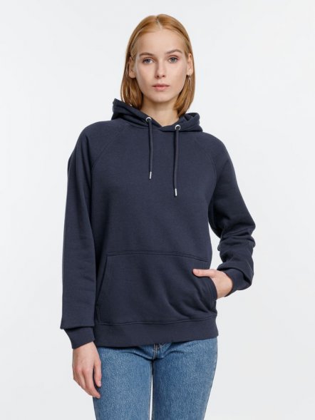 Толстовка унисекс Stellar, темно-синяя 