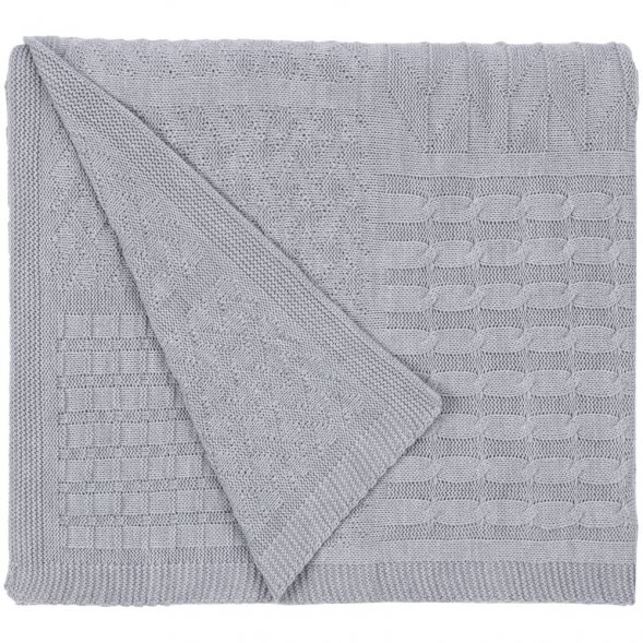 Плед Snippet, светло-серый меланж 