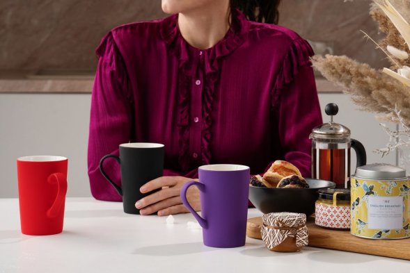 Кружка Best Noon с покрытием софт-тач, голубая 