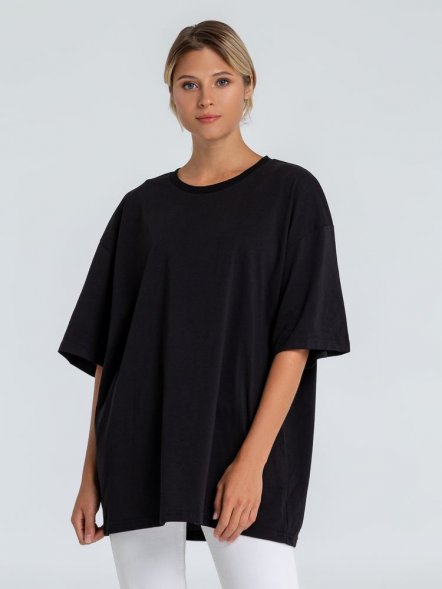 Футболка оверсайз «Внутренний Рим», черная 