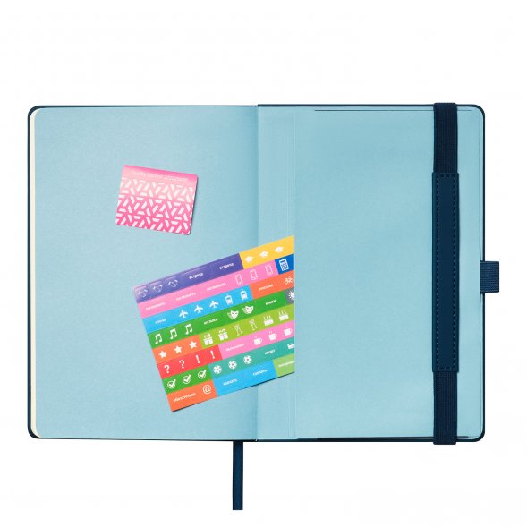 Ежедневник Alpha недатированный, синий/голубой 