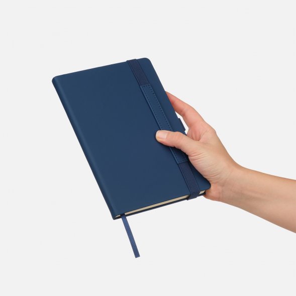 Ежедневник Alpha недатированный, синий/голубой 