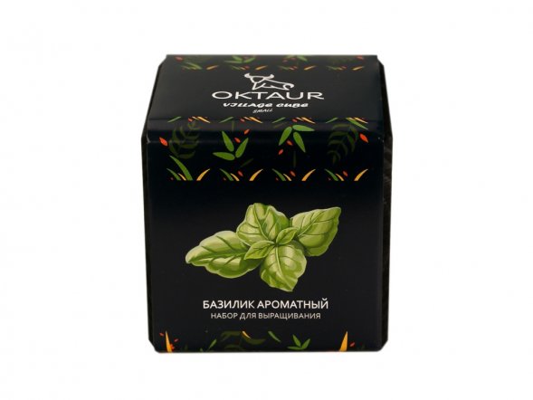 Набор для выращивания Small village cube Базилик ароматный 
