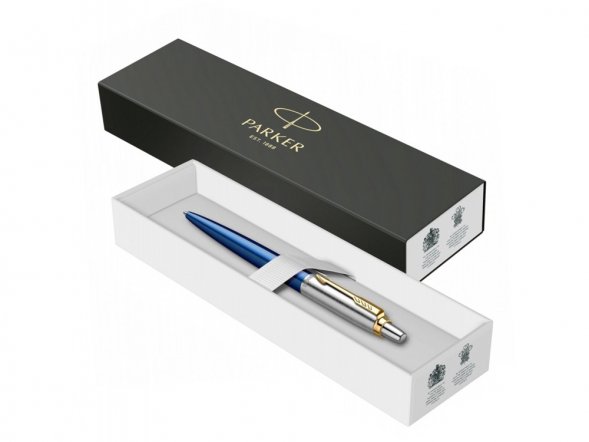 Шариковая ручка Parker Jotter SE 135 Lacquer Blue St.Steel GT, стержень: M, цвет чернил : blue, в подарочной упаковке 