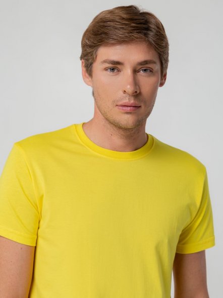 Футболка унисекс T-bolka 140, желтая 