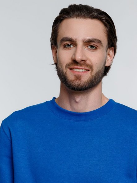 Свитшот унисекс Delta, ярко-синий 