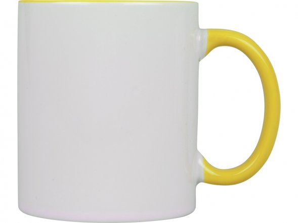 Кружка для сублимации Sublime Color, белый/желтый 