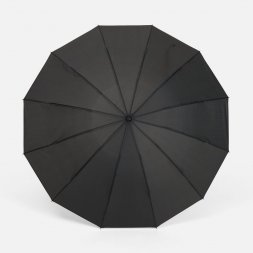 Зонт обратного сложения inLoop с ручкой-карабином, черный