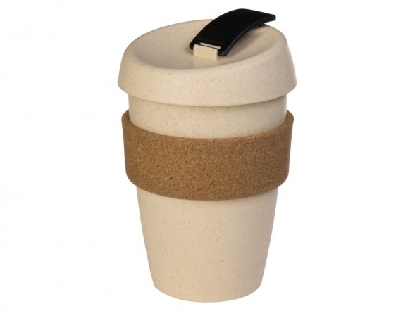 Стакан из пшеничного волокна с двойными стенками Pino, черный 