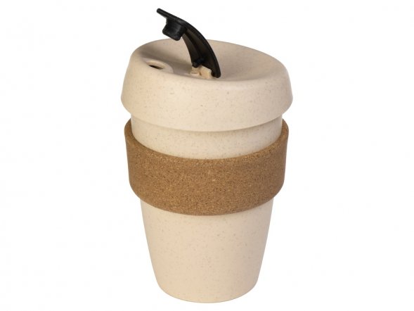 Стакан из пшеничного волокна с двойными стенками Pino, черный 