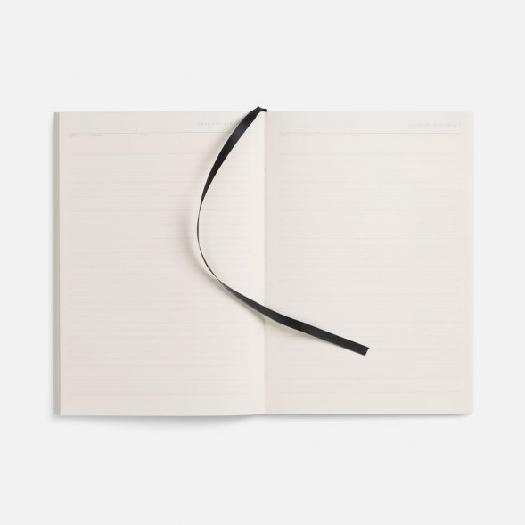 Ежедневник Flat Light, недатированный, черный 