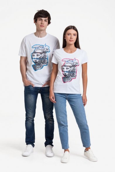 Футболка женская «Смотри вглубь», белая 