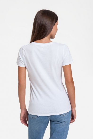 Футболка женская «Смотри вглубь», белая 