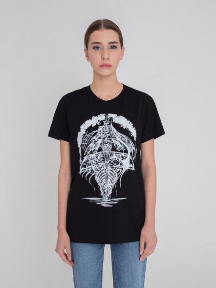 Футболка «Летучий Голландец», черная 