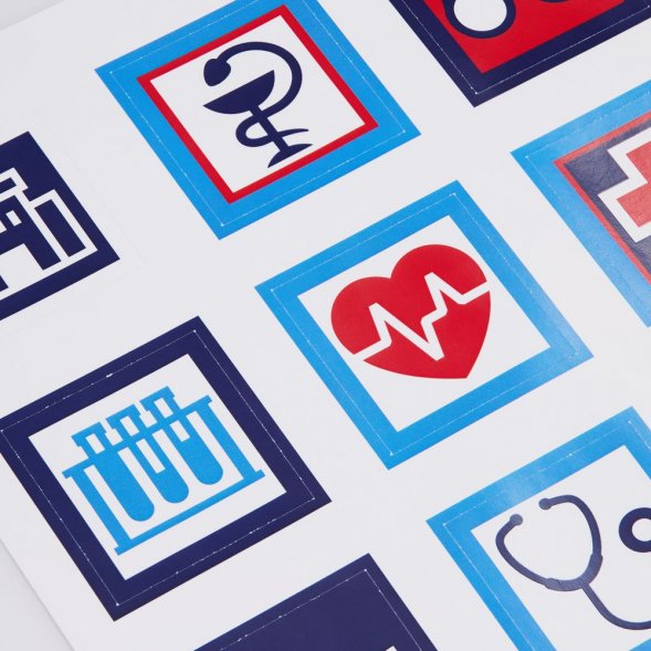 Стикерпак бумажный Industry, медицина 