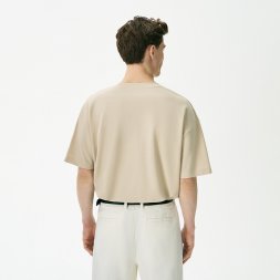 Футболка унисекс премиум AURA, 100% хлопок 200гр. бежевый, размер 3XL/4XL