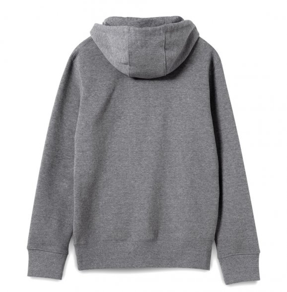 Толстовка на молнии с капюшоном унисекс King, темно-серый меланж 