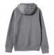 Толстовка на молнии с капюшоном унисекс King, темно-серый меланж 