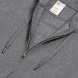 Толстовка на молнии с капюшоном унисекс King, темно-серый меланж 