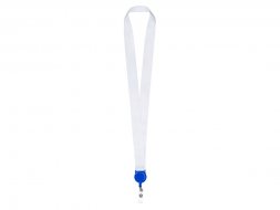 Ланъярд 2,5 см с ретрактором, синий