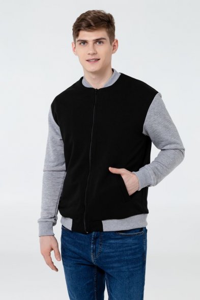 Бомбер College, ярко-синий 